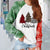 Muyogrt Womens Christmas Printed Hoodies Patchwork Sweatshirt Xmas Ladies Tops Jumper Snowman Pullover Femme Christmas Gift