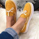 2019 Casual Flat Plus Size Women Sneakers Ladies Suede Bow Tie Slip On Shallow Comfort Vulcanized Shoes Female Flats Footwear