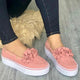 2019 Casual Flat Plus Size Women Sneakers Ladies Suede Bow Tie Slip On Shallow Comfort Vulcanized Shoes Female Flats Footwear