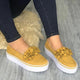 2019 Casual Flat Plus Size Women Sneakers Ladies Suede Bow Tie Slip On Shallow Comfort Vulcanized Shoes Female Flats Footwear