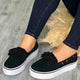 2019 Casual Flat Plus Size Women Sneakers Ladies Suede Bow Tie Slip On Shallow Comfort Vulcanized Shoes Female Flats Footwear