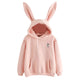 2019 Hot Sale Hoodies Women'S Cute Bunny Girl Hoodie Casual Sweatshirt Long Sleeve Pullover with Ears S-XL ladies Top f1