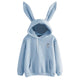 2019 Hot Sale Hoodies Women'S Cute Bunny Girl Hoodie Casual Sweatshirt Long Sleeve Pullover with Ears S-XL ladies Top f1