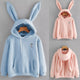 2019 Hot Sale Hoodies Women'S Cute Bunny Girl Hoodie Casual Sweatshirt Long Sleeve Pullover with Ears S-XL ladies Top f1