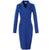 2019 Ladies fashion Women's Long Sleeve Dress Suit Collar Neck Office Pencil Dress OL Business Dress Suit S-4XL plus size Dress