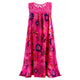 2019 New Stylish Female's Kleid Women Summer Round Neck Sleeveless Boho Dress Laced Printed Dress Abito da donna alla moda