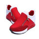 2019 Running Hiking Thick Bottom Platform Wedges Shoes Woman sports Sneakers Spring Autumn Fashion Ladies black students shoes