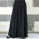 2019 Women Long Maxi Pleated Skirt High Waist Elascity Casual Party Skirt Solid Color plus size Loose long skirts for women #626