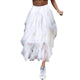 2019 Women Long Skirt High Waist Gauze Princess Women Beach Dance Tutu Skirts Jupe Femme Tulle Skirt Party Puffy Skirts d1