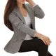 *2019 Women Plaid Blazers and Jackets Suit Ladies Long Sleeve Work Wear Blazer Plus Size Casual Female Outerwear Wear Work Coat*