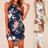 2019 Women Summer Boho Floral Print Short Mini Dress Evening Party Beach Dress Women Leisure Sundress Vestido Dress For Women