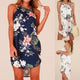 2019 Women Summer Boho Floral Print Short Mini Dress Evening Party Beach Dress Women Leisure Sundress Vestido Dress For Women