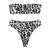 2020 Bikini Set Swimwear Women Avocado Print Tube up Two Pieces Bikini Push-Up Swimsuit Beachwear Backless Biquini Beach Bathing