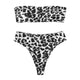 2020 Bikini Set Swimwear Women Avocado Print Tube up Two Pieces Bikini Push-Up Swimsuit Beachwear Backless Biquini Beach Bathing