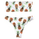 2020 Bikini Set Swimwear Women Avocado Print Tube up Two Pieces Bikini Push-Up Swimsuit Beachwear Backless Biquini Beach Bathing