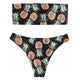 2020 Bikini Set Swimwear Women Avocado Print Tube up Two Pieces Bikini Push-Up Swimsuit Beachwear Backless Biquini Beach Bathing