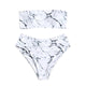 2020 Bikini Set Swimwear Women Avocado Print Tube up Two Pieces Bikini Push-Up Swimsuit Beachwear Backless Biquini Beach Bathing