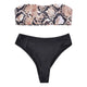 2020 Bikini Set Swimwear Women Avocado Print Tube up Two Pieces Bikini Push-Up Swimsuit Beachwear Backless Biquini Beach Bathing