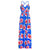 2020 Multicolor Tropical Jungle Leaf Boho Long Dress Sling Cross Back Women V neck Party Night Elegant Sexy Maxi Summer Dresses