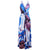 2020 Multicolor Tropical Jungle Leaf Boho Long Dress Sling Cross Back Women V neck Party Night Elegant Sexy Maxi Summer Dresses