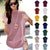 2020 New Tops Women Casual Summer T Shirt Short Batwing Sleeve Loose Tops Solid Turtleneck Tee Shirt 2020 T-Shirts Femme Tees