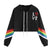 2020 Short Women Hoodie Rainbow Long Sleeve Pullover Letter Love Printed Ladies Hooded Sweatshirts Tops Blouses толстовка