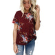 2020 Summer Casual Stylish Women Casual Floral Print Short Sleeve Chiffon Shirts O-Neck Tops Fashion S M L XL XXL XXXL!