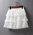 2020 Summer Women Elasticity Waist Mini Skirt Ladies Chiffon Skirt Ladies Casual Cake Skirts Black White Femme Pleated Skirts