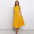 2020 Summer Women Polka Dot Belted Maxi Dress Casual Halter Collar Off Shoulder Sundress Elegant Evening Party Long Dresses