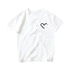 2020 Summer Women T-shirt Girls Harajuku Love Print Top TShirt Short Sleeve O Neck Couples Lovers Cotton white tshirt camiseta