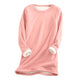 2020 Winter Women Thick Fleece Sweatshirt Velvet Warm Solid O-neck Underwear Blouse Tops толстовка женская