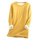 2020 Winter Women Thick Fleece Sweatshirt Velvet Warm Solid O-neck Underwear Blouse Tops толстовка женская