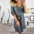 2020 Women Casual summer dress Solid Design Buttons Half Sleeve Dress Sundress vestido