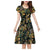 2020 Women dress Summer Vintage A-Line O-Neck Abiti Donna Short Sleeve ropa mujer Printed Sukienka