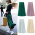 #35 summer skirt winter Vintage Casual High Waist Long Solid Fashion Daily Pleated Skirt japanese streetwear steampunk skirt
