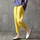3XL 4XL Women Plus Size Pants 2020 Summer Solid Loose Harem Pants Woman Clothes Casual Mid Waist Ankle-Length Women Trousers