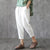 3XL 4XL Women Plus Size Pants 2020 Summer Solid Loose Harem Pants Woman Clothes Casual Mid Waist Ankle-Length Women Trousers
