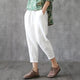 3XL 4XL Women Plus Size Pants 2020 Summer Solid Loose Harem Pants Woman Clothes Casual Mid Waist Ankle-Length Women Trousers
