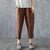 3XL 4XL Women Plus Size Pants 2020 Summer Solid Loose Harem Pants Woman Clothes Casual Mid Waist Ankle-Length Women Trousers