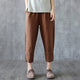 3XL 4XL Women Plus Size Pants 2020 Summer Solid Loose Harem Pants Woman Clothes Casual Mid Waist Ankle-Length Women Trousers