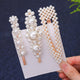 5 Pieces Pearl Hairpin Women's Fashion Soft Pearl Hairpin Hair Stick Girl Hair Clip Hair Clip Set Hair Accessories Jewellery