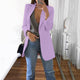 5XL Women Blazer Plus Size Autumn lim Fit Suit Women Cardigan Open Front OL Blazer Ladies Solid Formal Blazers Coats #LR2