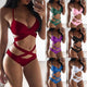 7 Colors Women Sexy Solid High Cut One Piece Push Up Padded Bra Swimsuit Funny Bathing Suit Monokini Swimwear Bikini 2019 Mujer