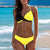 7 Colors Womens Padded Push-up Bra Tankini Bikini Set 2019 Swimsuit Low Waist Bathing Suit Swimwear Two Pieces Halter Beachwear