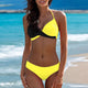 7 Colors Womens Padded Push-up Bra Tankini Bikini Set 2019 Swimsuit Low Waist Bathing Suit Swimwear Two Pieces Halter Beachwear