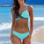 7 Colors Womens Padded Push-up Bra Tankini Bikini Set 2019 Swimsuit Low Waist Bathing Suit Swimwear Two Pieces Halter Beachwear