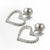 AENSOA Fashion Big Heart Rhinestone Earrings For Women 2020 Pearl Crystal Geometric Statement Earrings Wedding Costume Jewellery