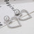 AENSOA Fashion Big Heart Rhinestone Earrings For Women 2020 Pearl Crystal Geometric Statement Earrings Wedding Costume Jewellery