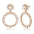 AENSOA Fashion Big Heart Rhinestone Earrings For Women 2020 Pearl Crystal Geometric Statement Earrings Wedding Costume Jewellery