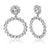 AENSOA Fashion Big Heart Rhinestone Earrings For Women 2020 Pearl Crystal Geometric Statement Earrings Wedding Costume Jewellery